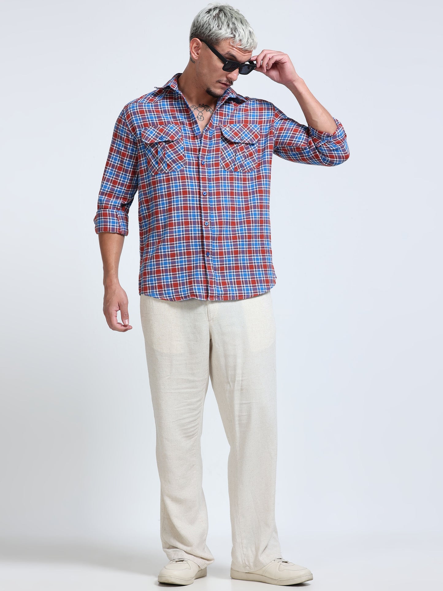 Heritage Trail Check Double Pocket Shirt