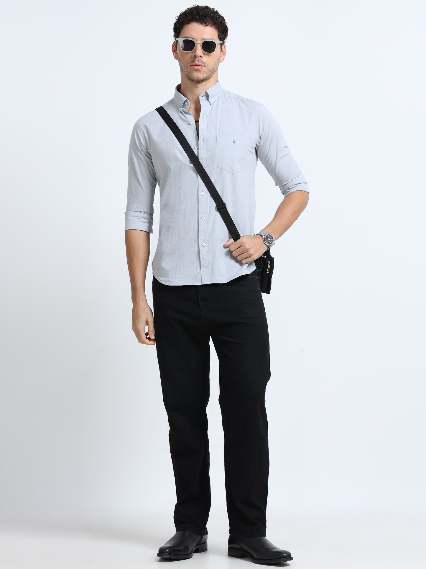 Silver Breeze Solid Shirt