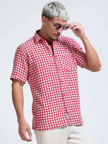 Ruby Check Half Sleeve Shirt