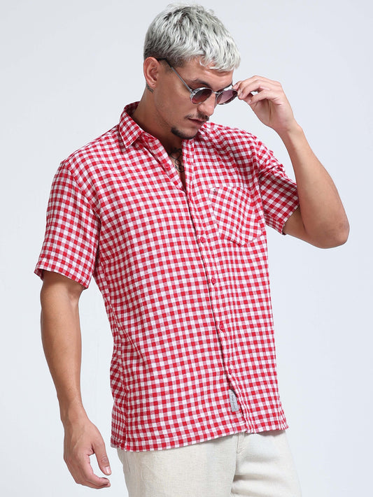 Ruby Check Half Sleeve Shirt