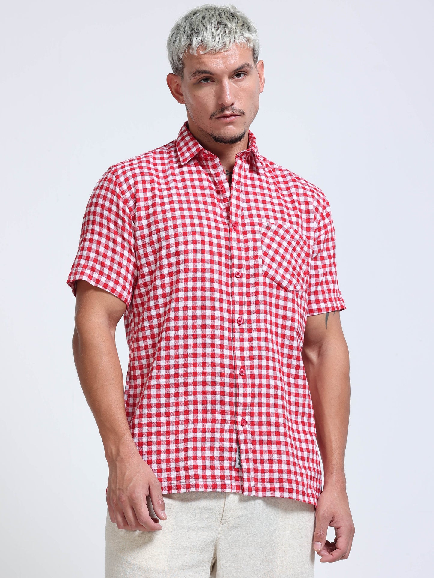 Ruby Check Half Sleeve Shirt