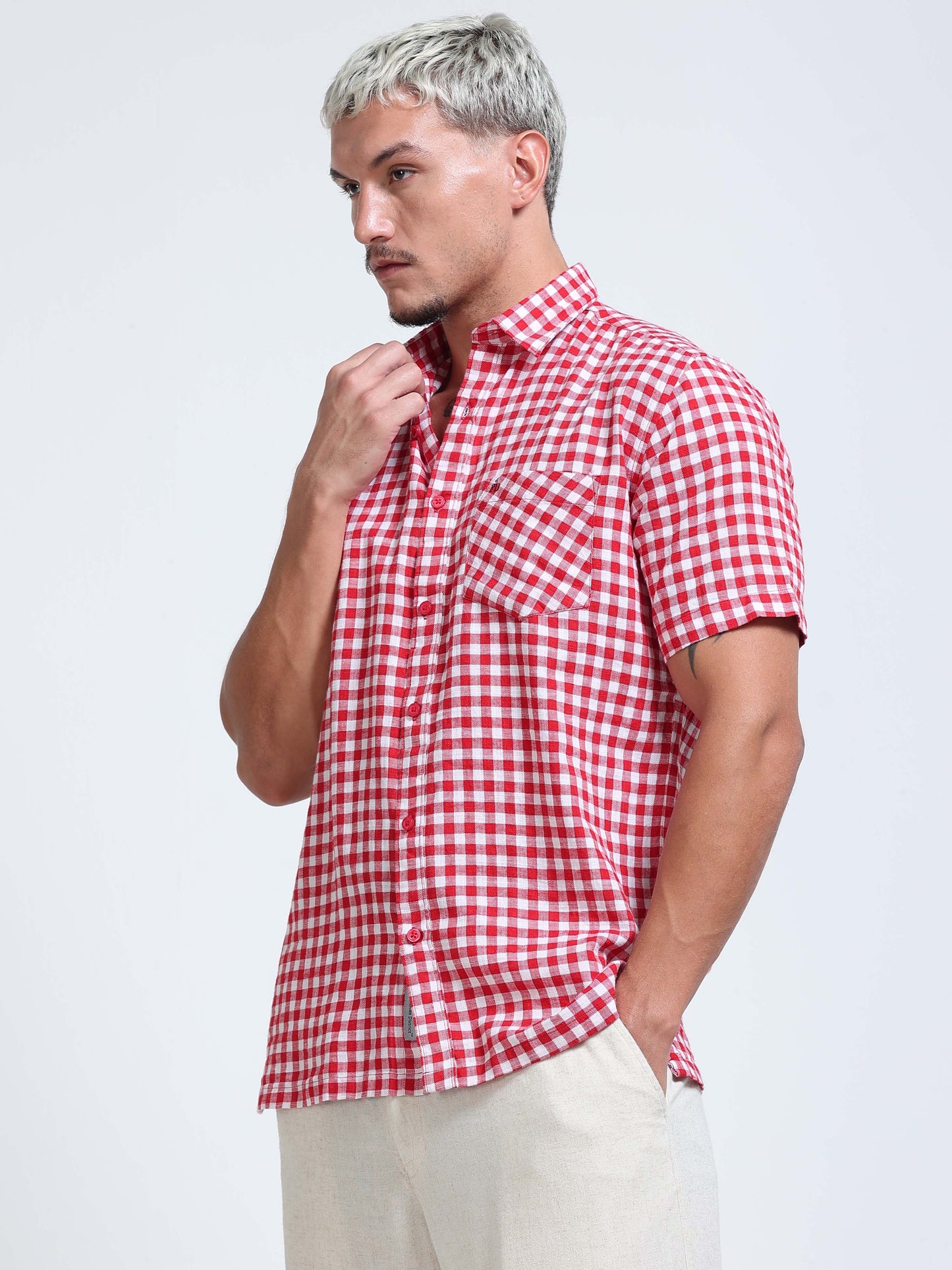 Ruby Check Half Sleeve Shirt