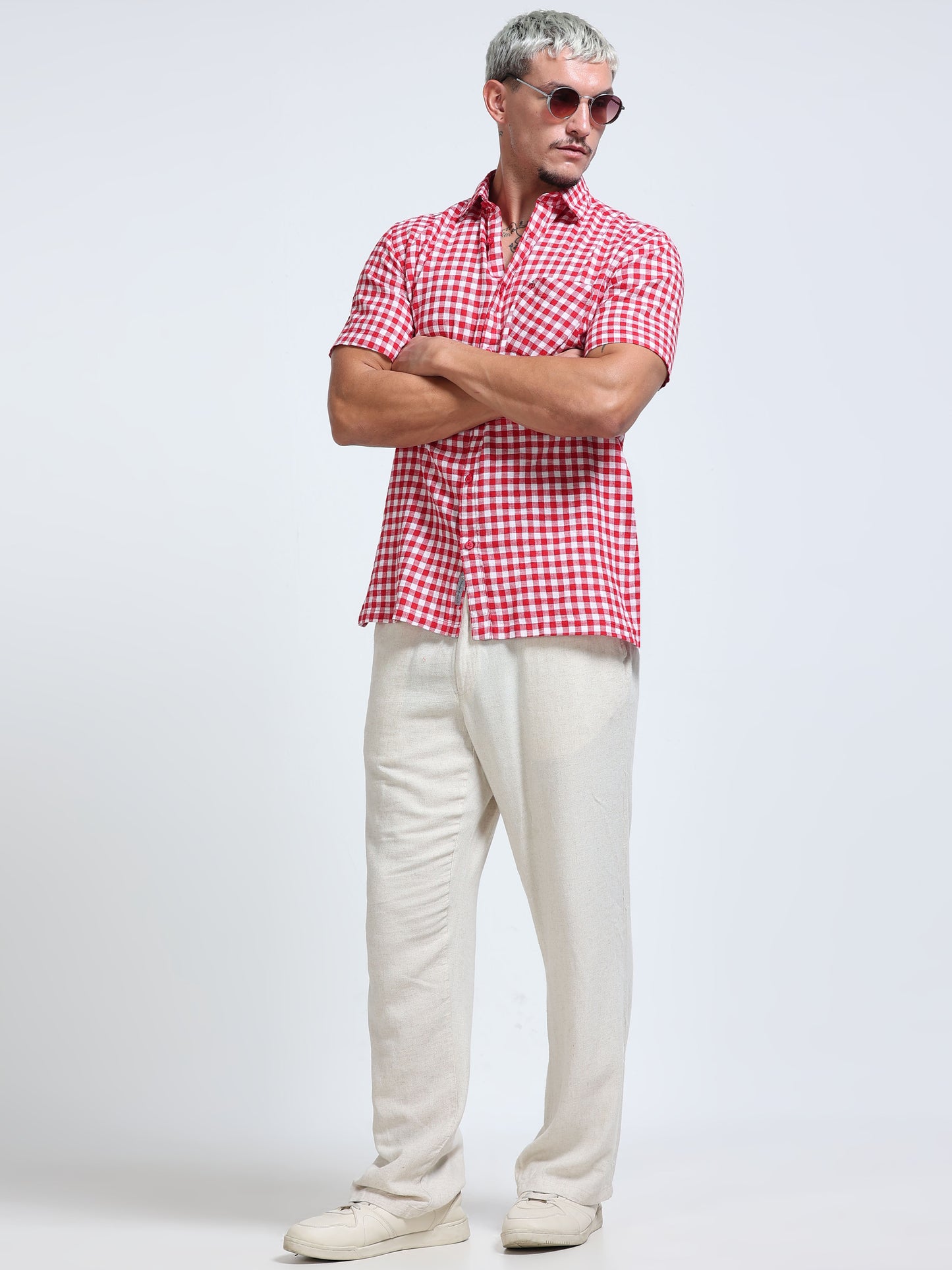 Ruby Check Half Sleeve Shirt