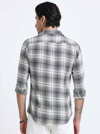 Monochrome Check Shirt