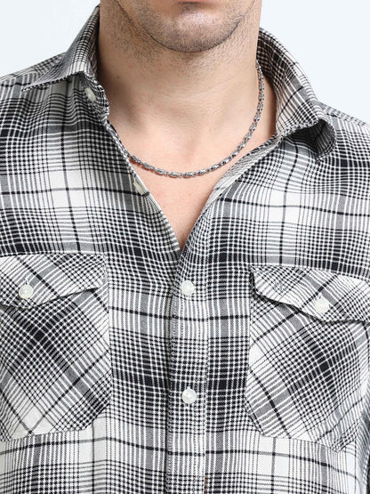 Monochrome Check Shirt