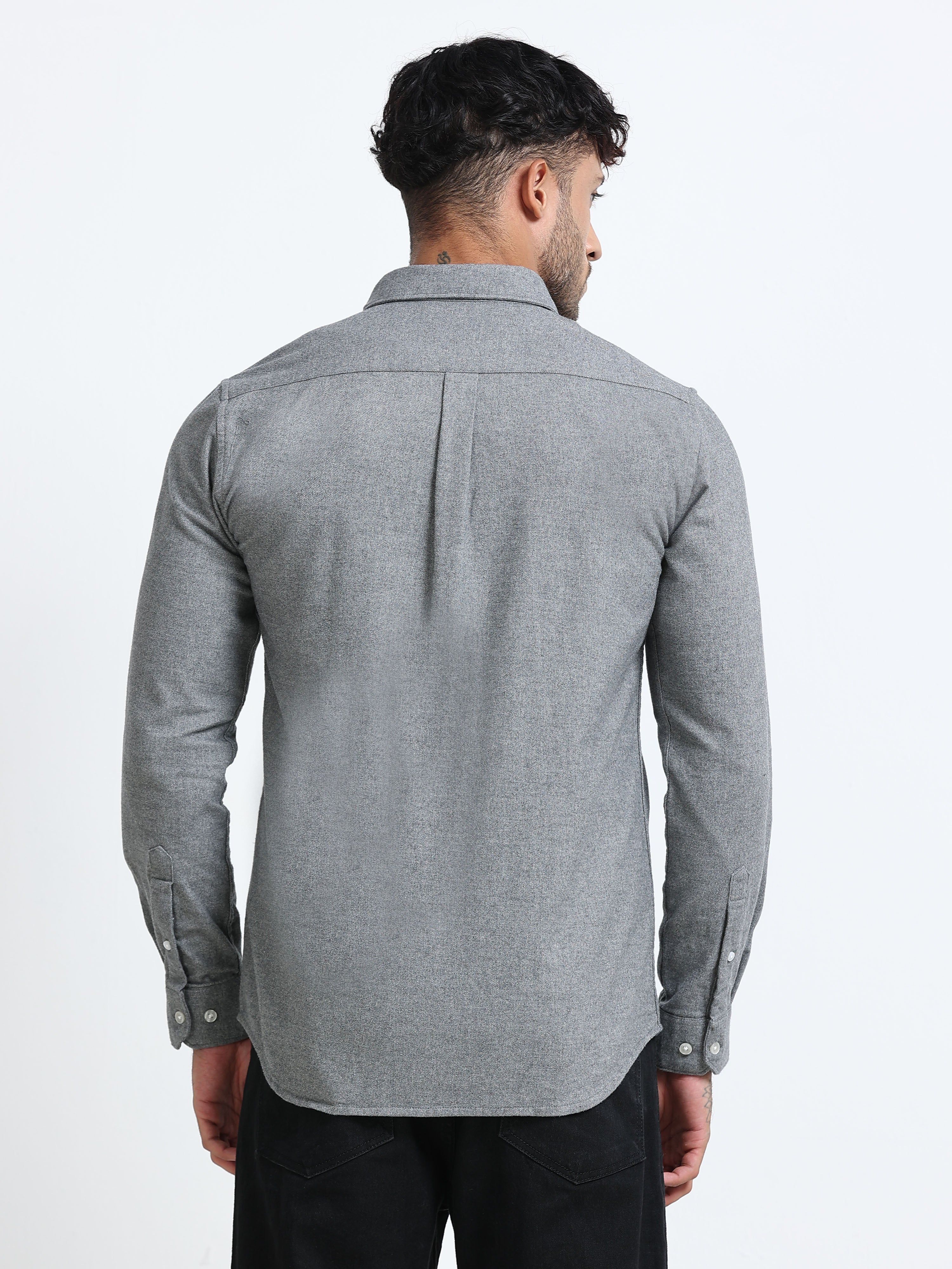 Titan Grey Solid Shirt