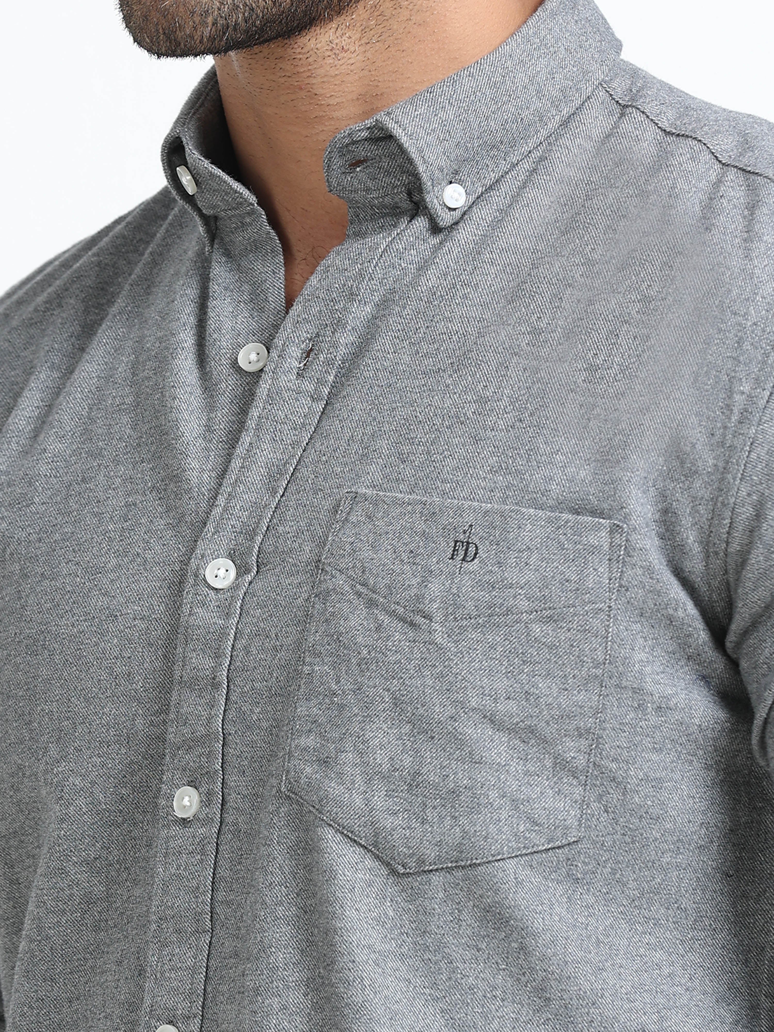 Titan Grey Solid Shirt
