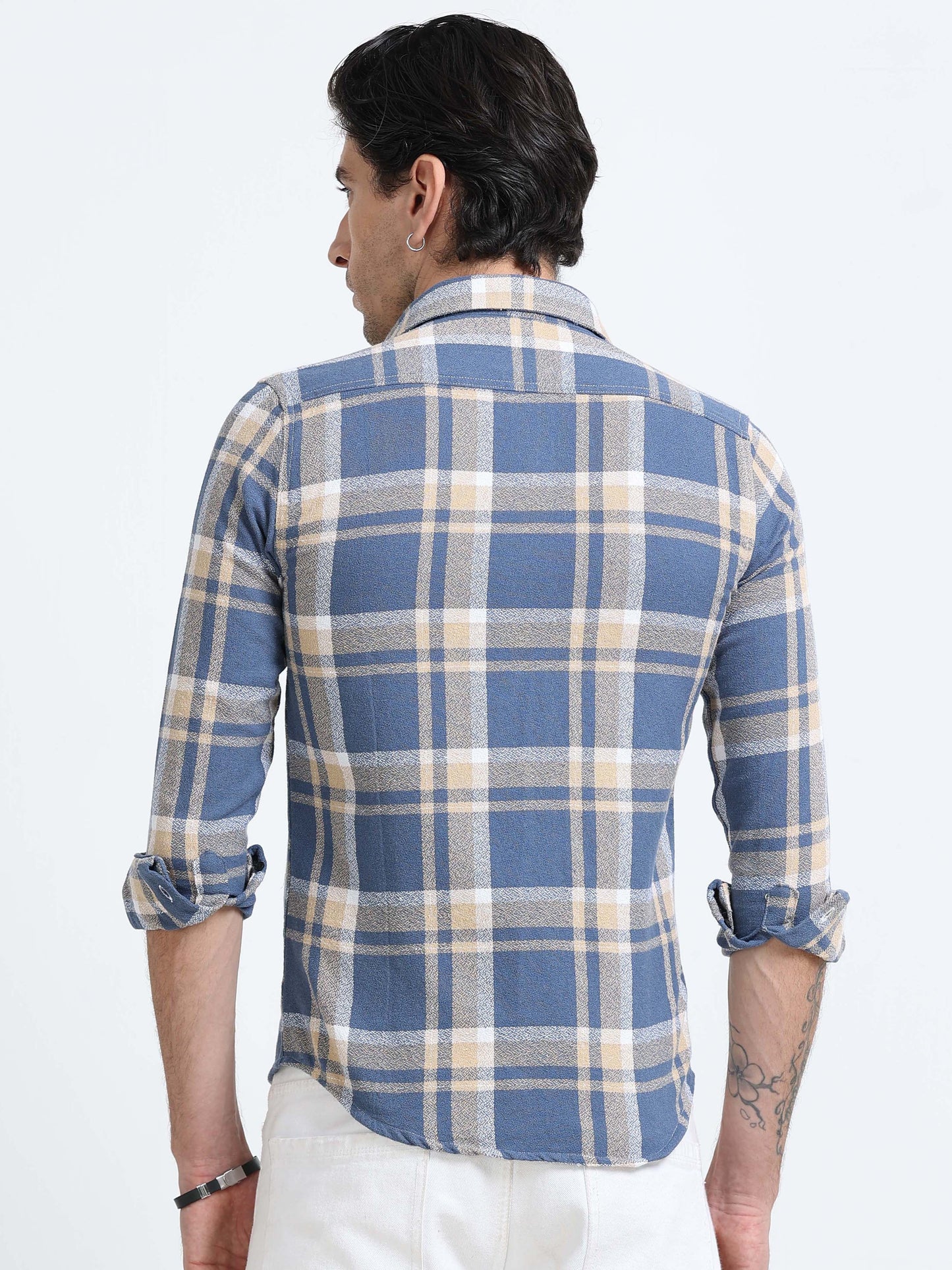 Midnight Navy Check