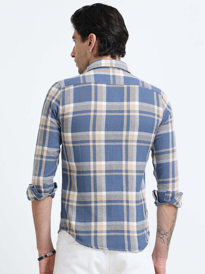 Midnight Navy Check