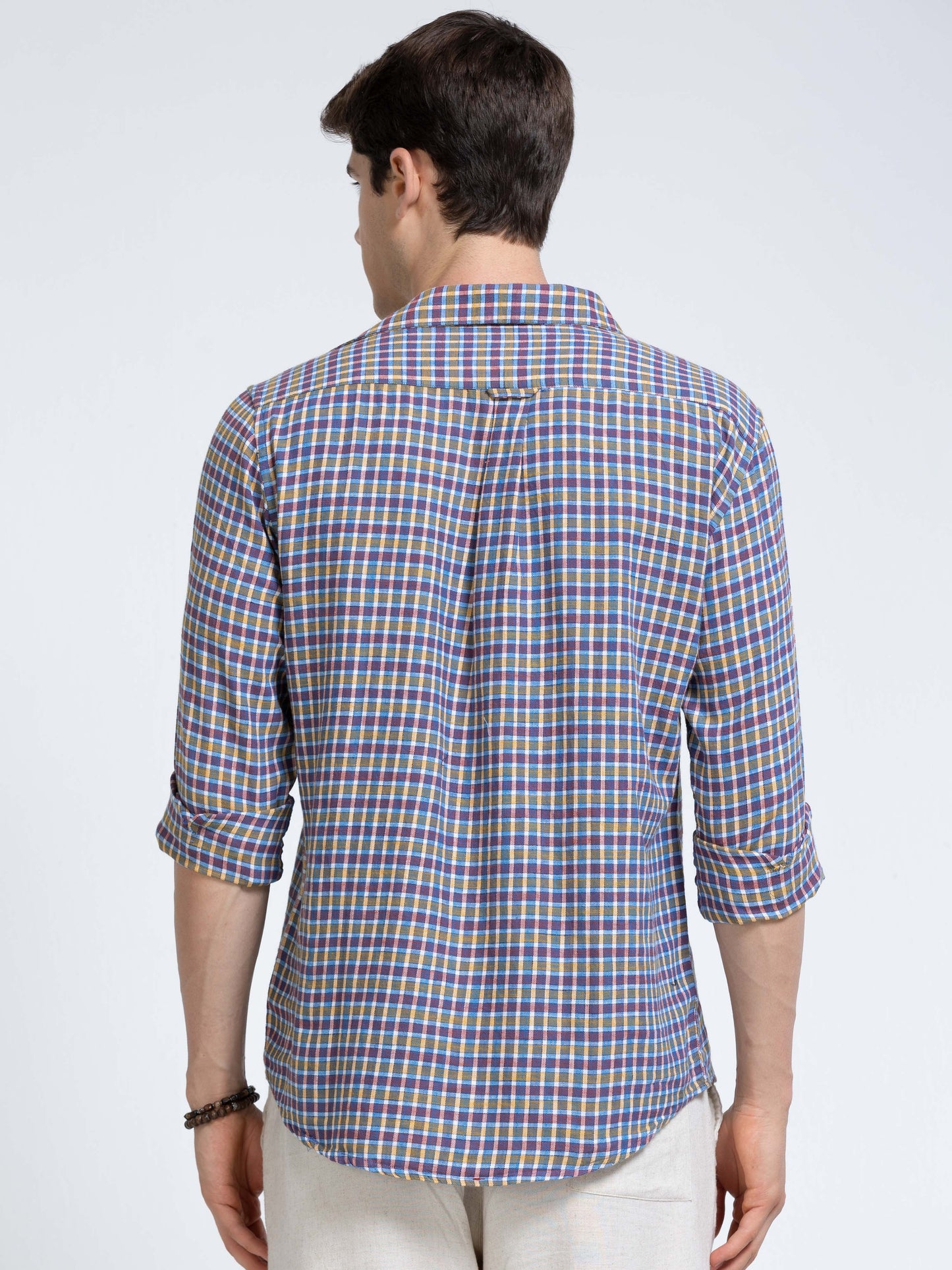 Men Blue Ember Check Shirt