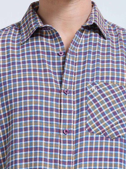 Men Blue Ember Check Shirt