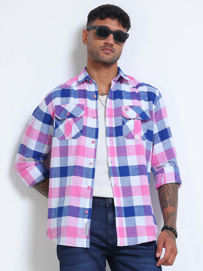 Candy Harbour Check Double Pocket Shirt