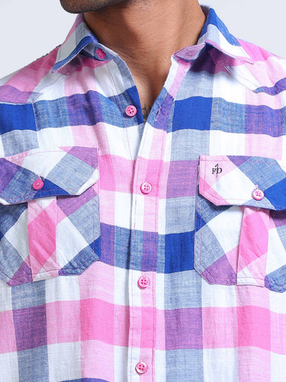 Candy Harbour Check Double Pocket Shirt