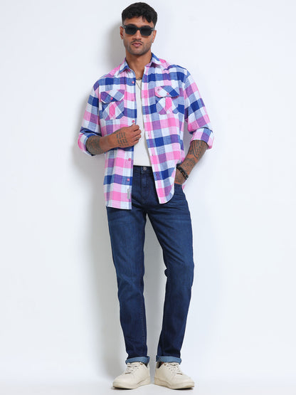 Candy Harbour Check Double Pocket Shirt
