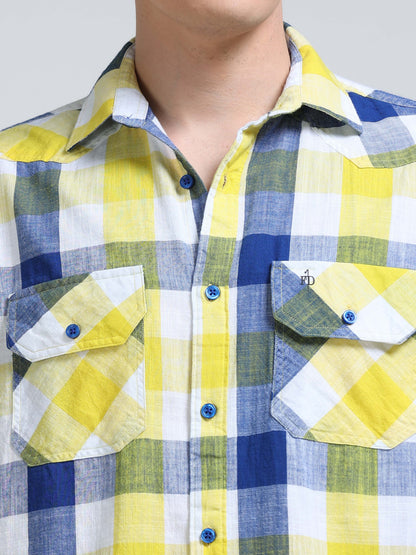 Coastal Grid Check Double Pocket Shirt