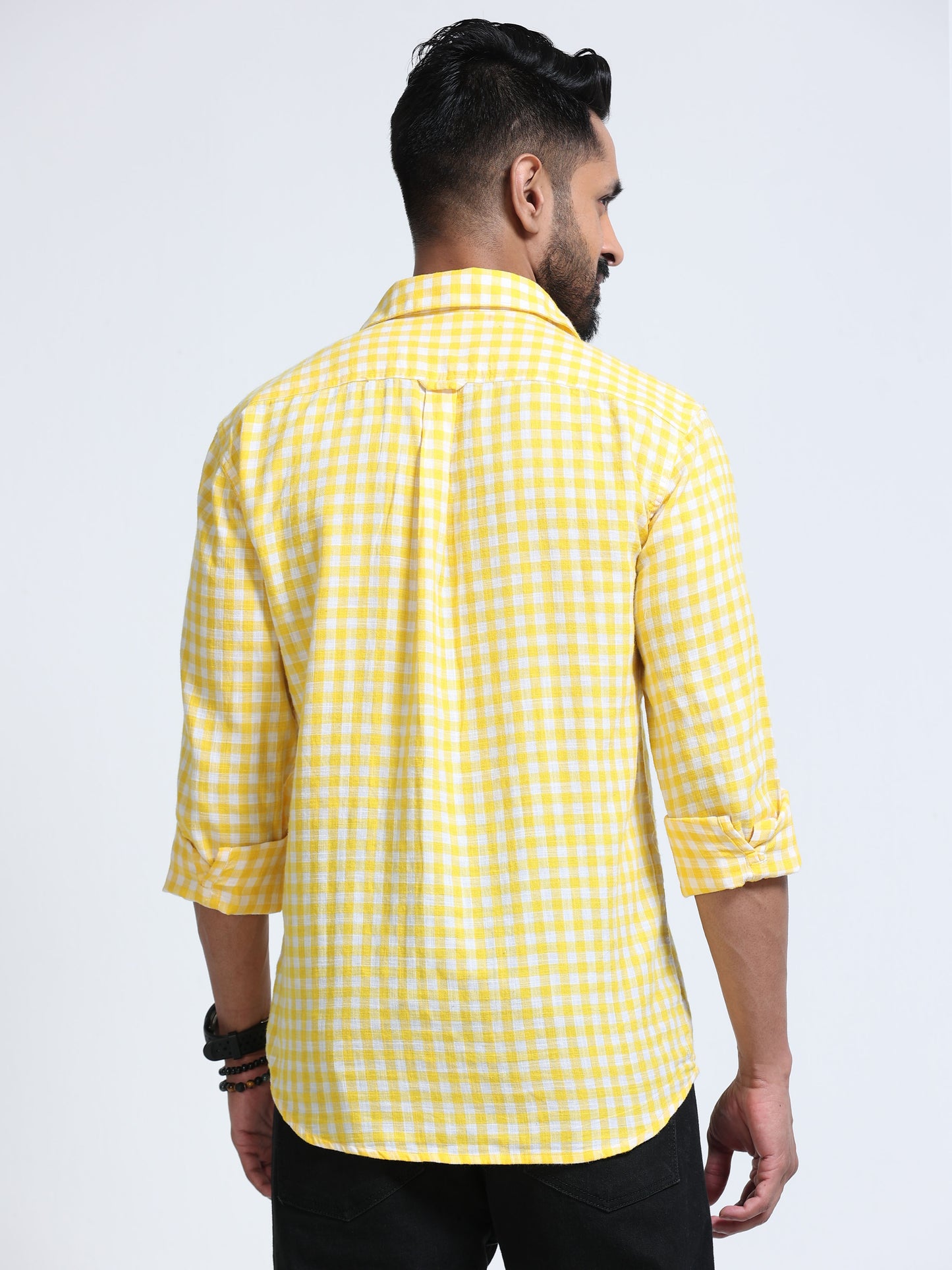 Lemon Zest Check Double Pocket Shirt