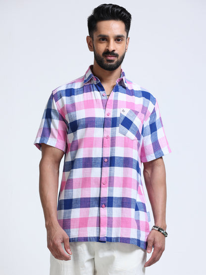 Candy Harbour Check Half Sleeve Shirt