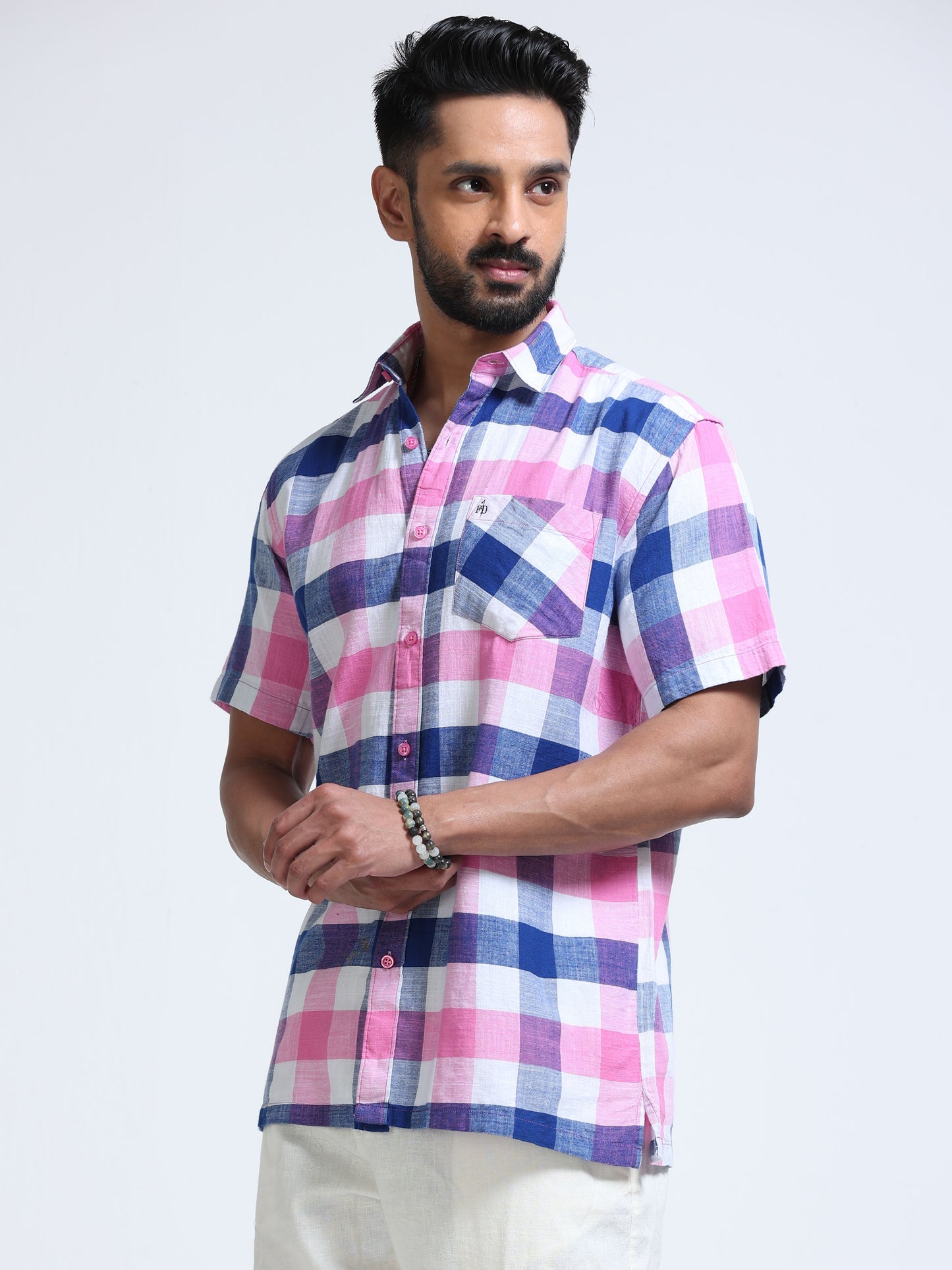 Candy Harbour Check Half Sleeve Shirt