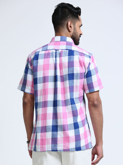 Candy Harbour Check Half Sleeve Shirt