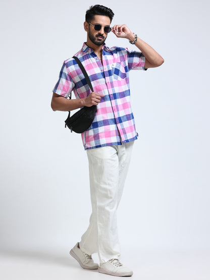 Candy Harbour Check Half Sleeve Shirt