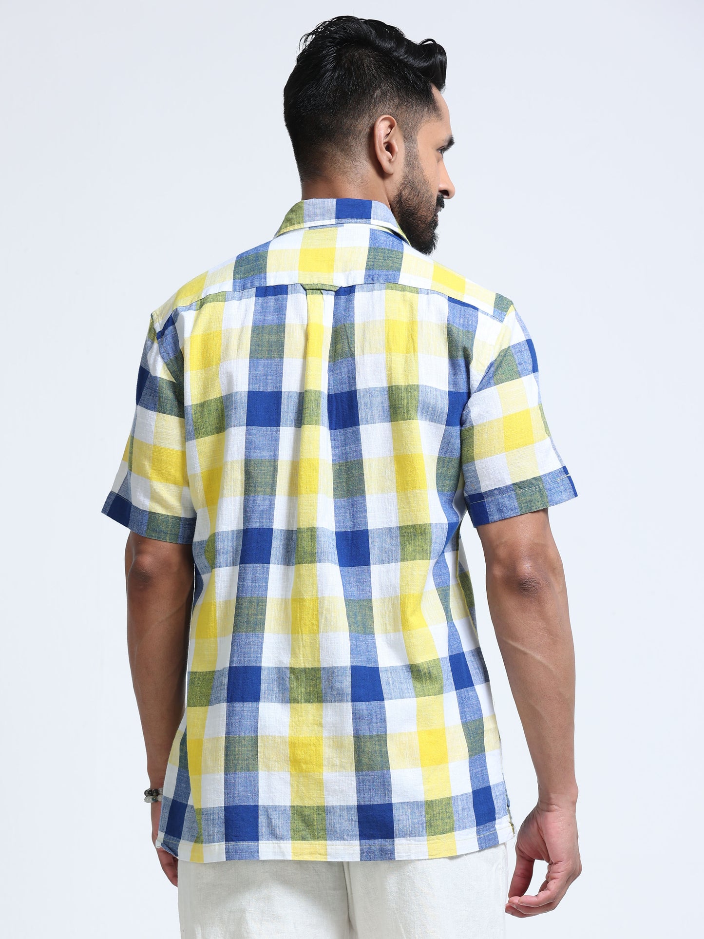 Coastal Grid Check Half Sleeve Shirt