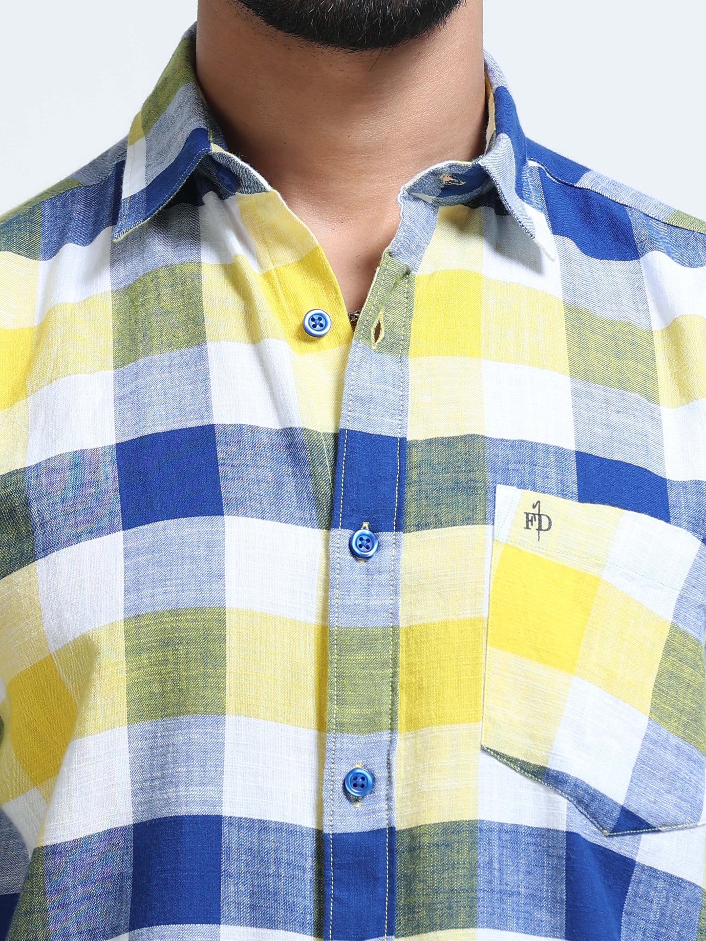 Coastal Grid Check Half Sleeve Shirt