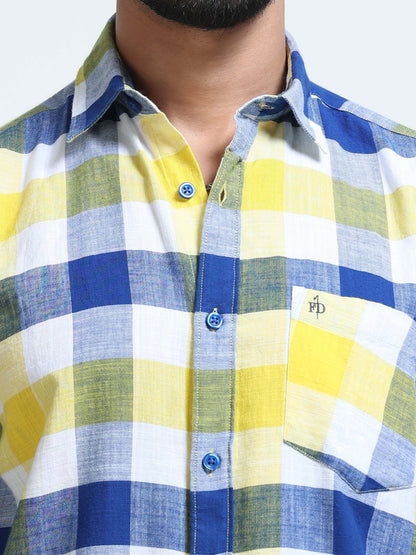 Coastal Grid Check Half Sleeve Shirt
