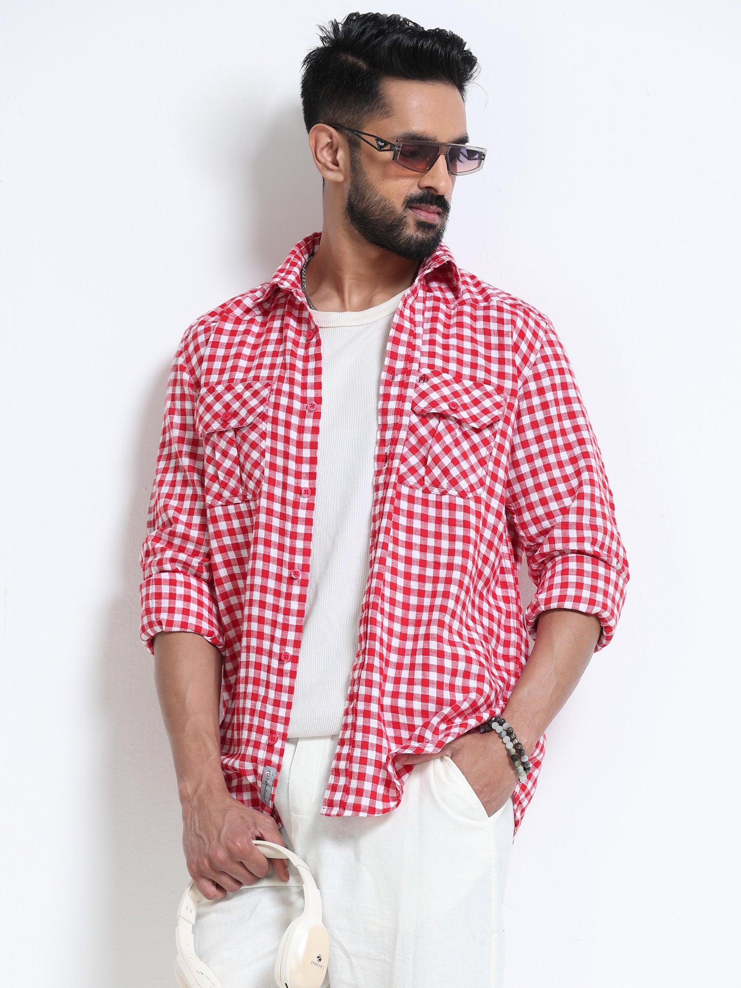 Ruby Check Double Pocket Shirt