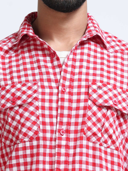 Ruby Check Double Pocket Shirt