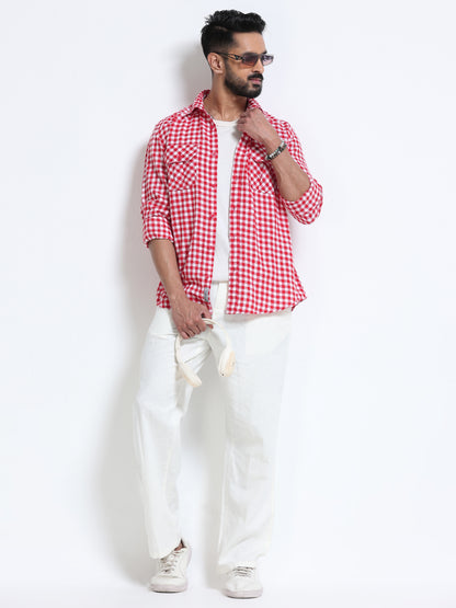 Ruby Check Double Pocket Shirt