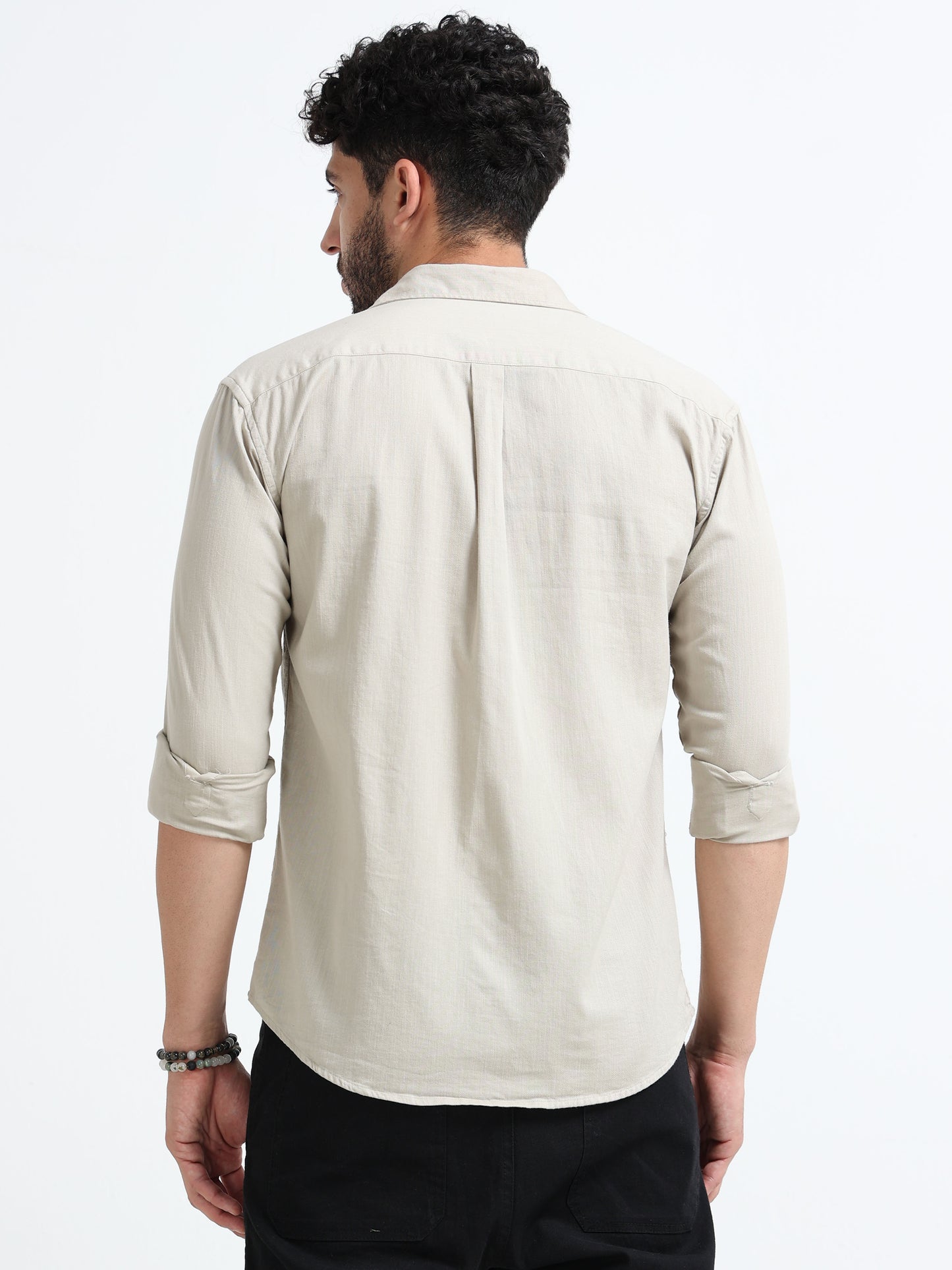 Beige Prime Solid Shirt