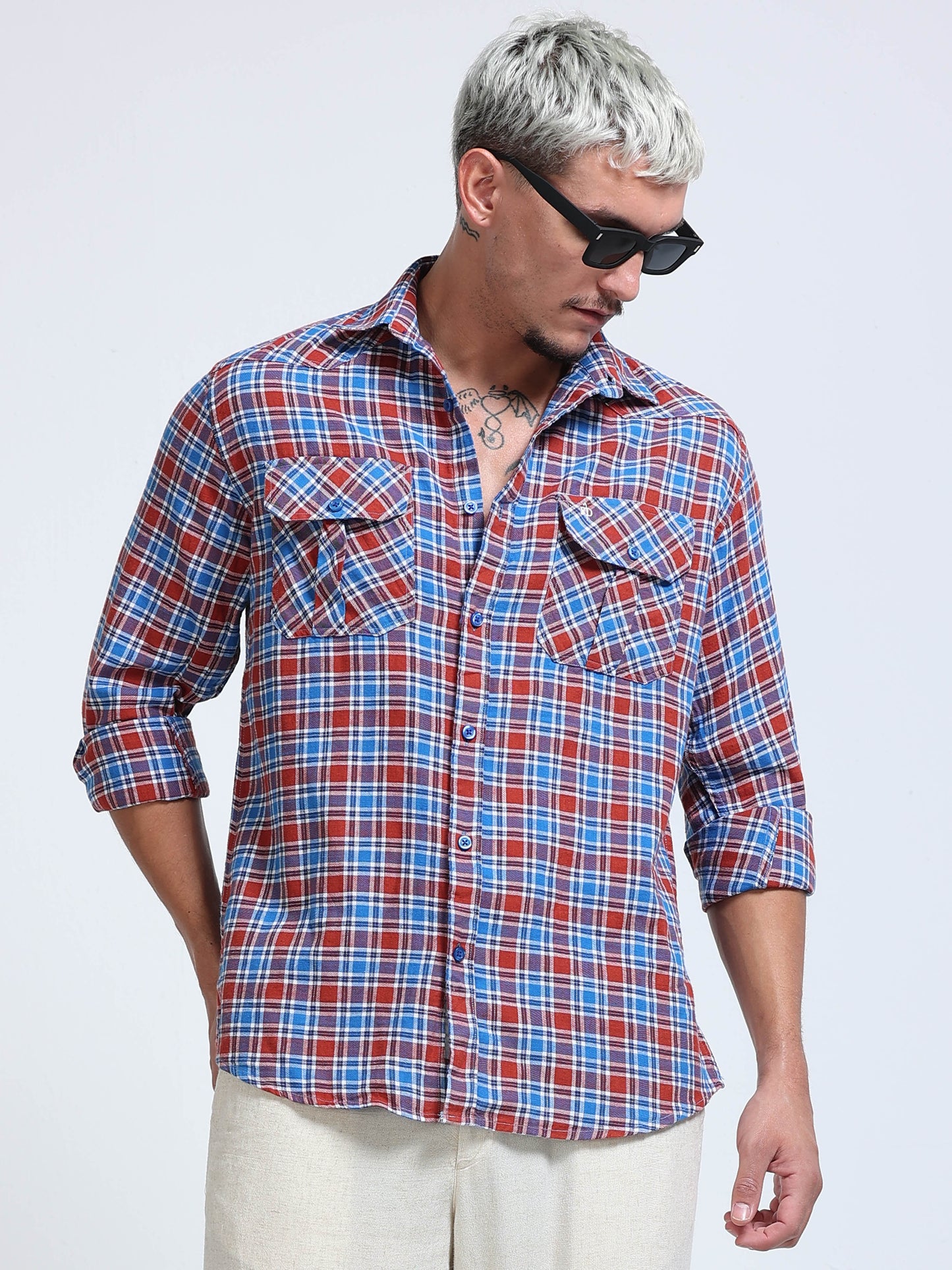 Heritage Trail Check Double Pocket Shirt
