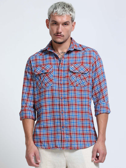 Heritage Trail Check Double Pocket Shirt