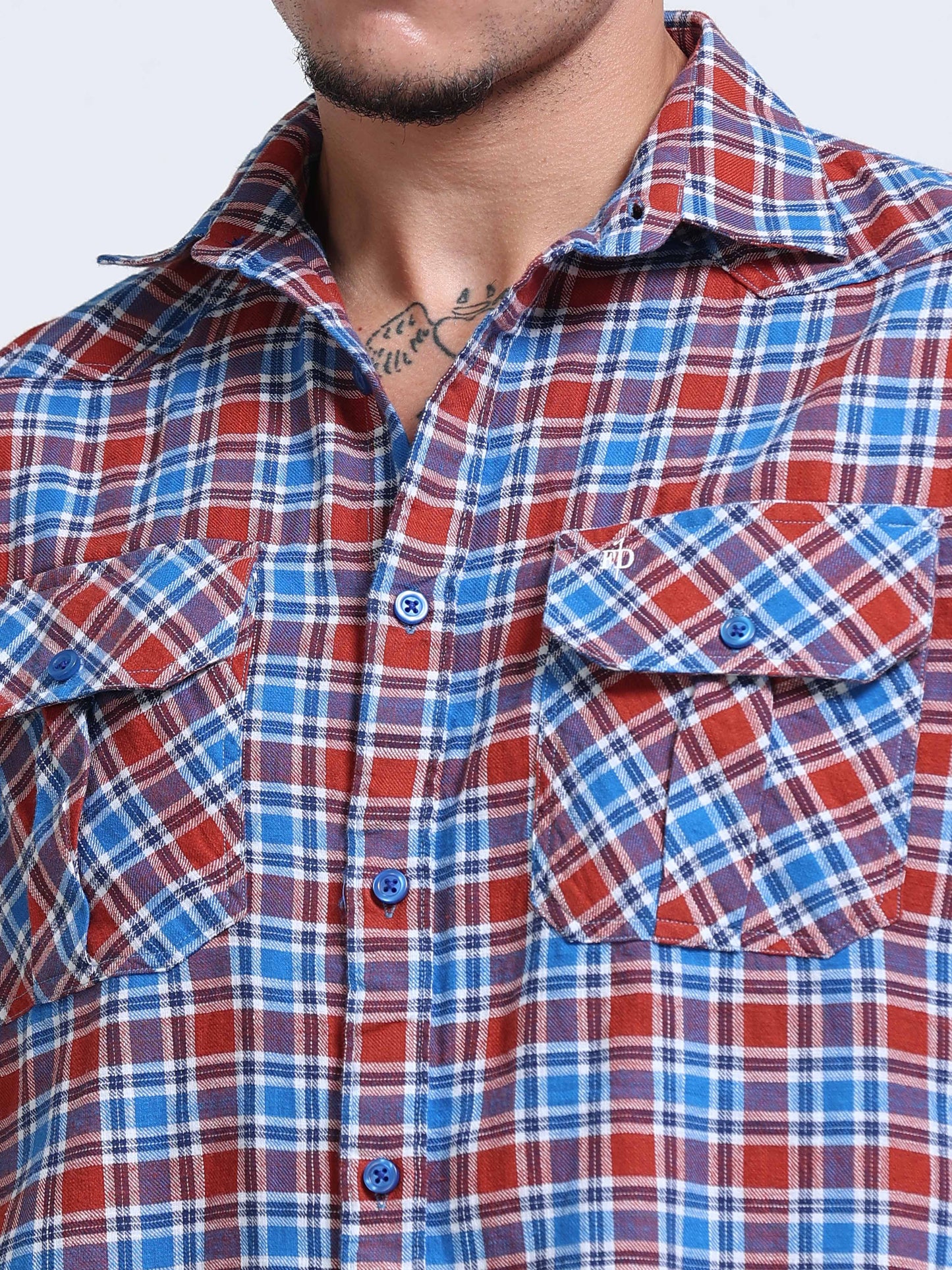 Heritage Trail Check Double Pocket Shirt