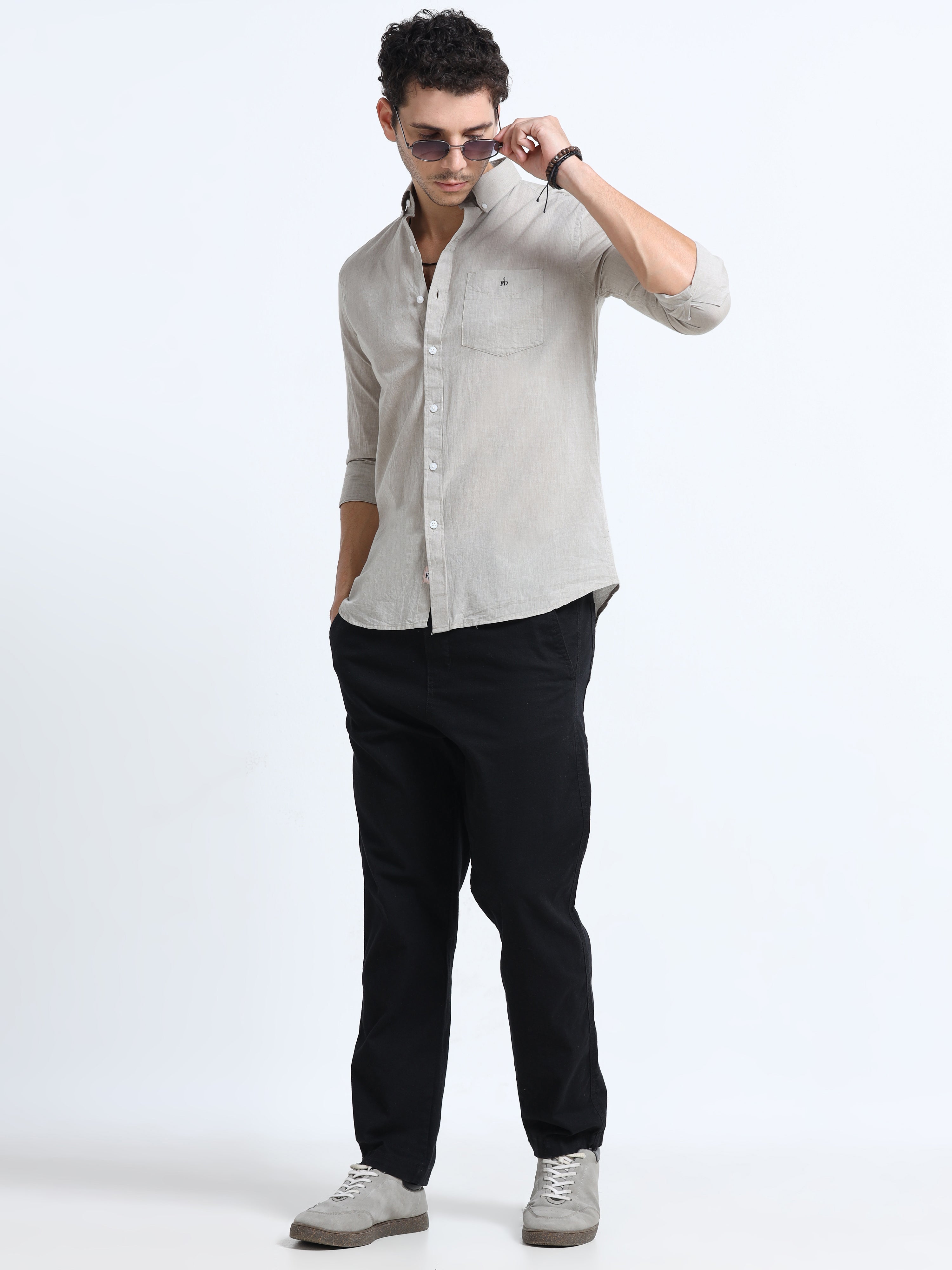 Palm Peach Plane Shirt