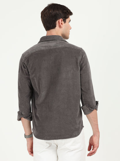 Grey Corduroy Shirt