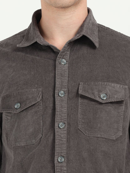 Grey Corduroy Shirt