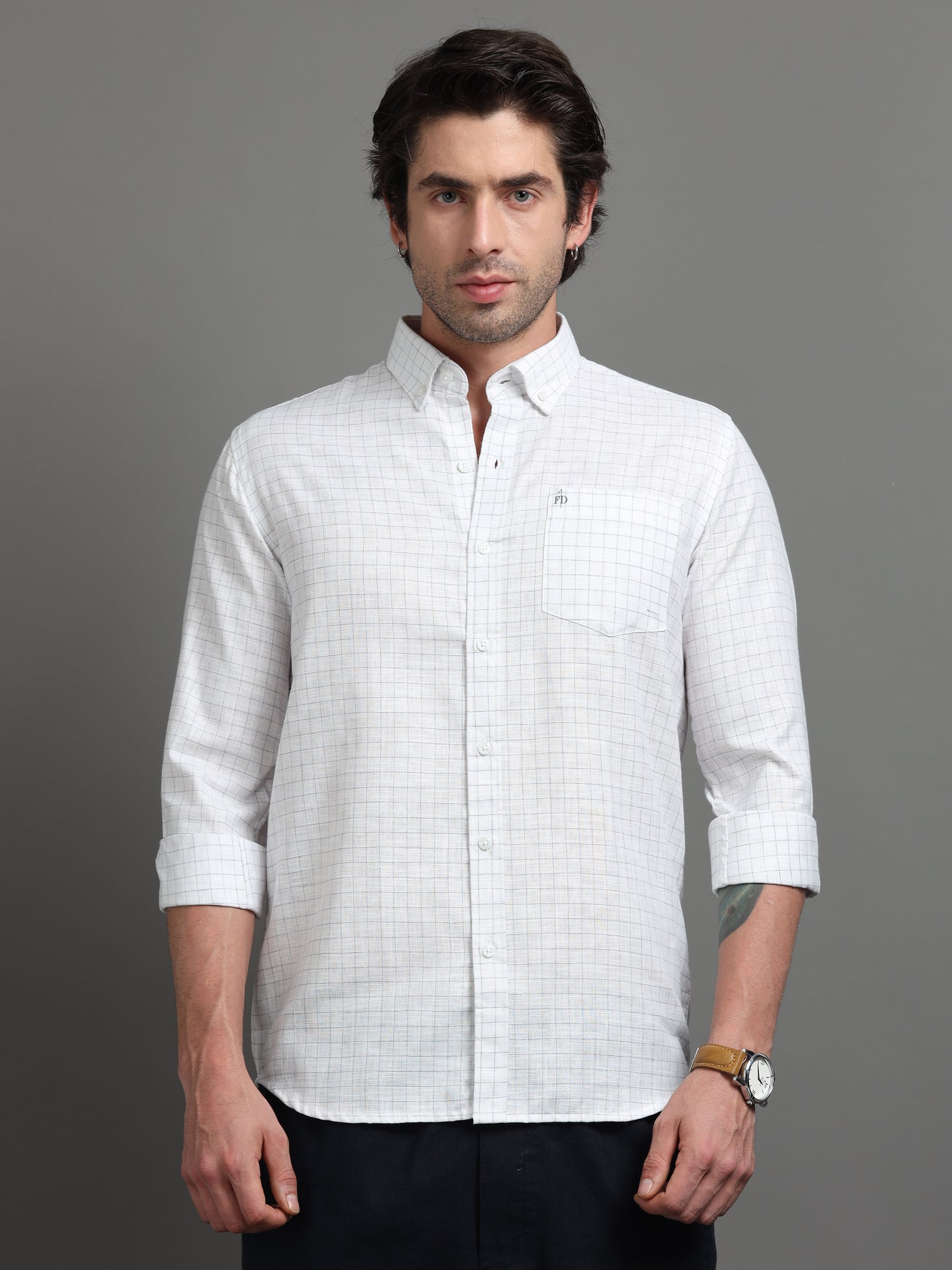 LINEAGE – White Blue Grid