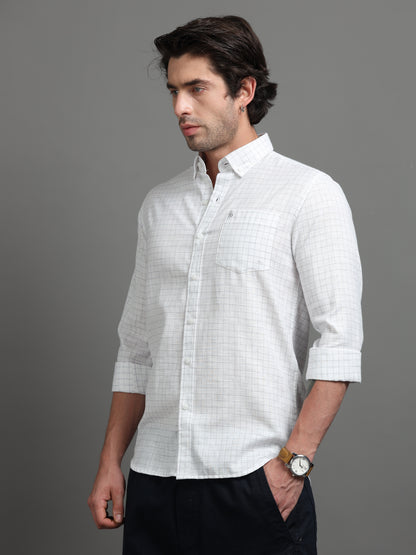 LINEAGE – White Blue Grid
