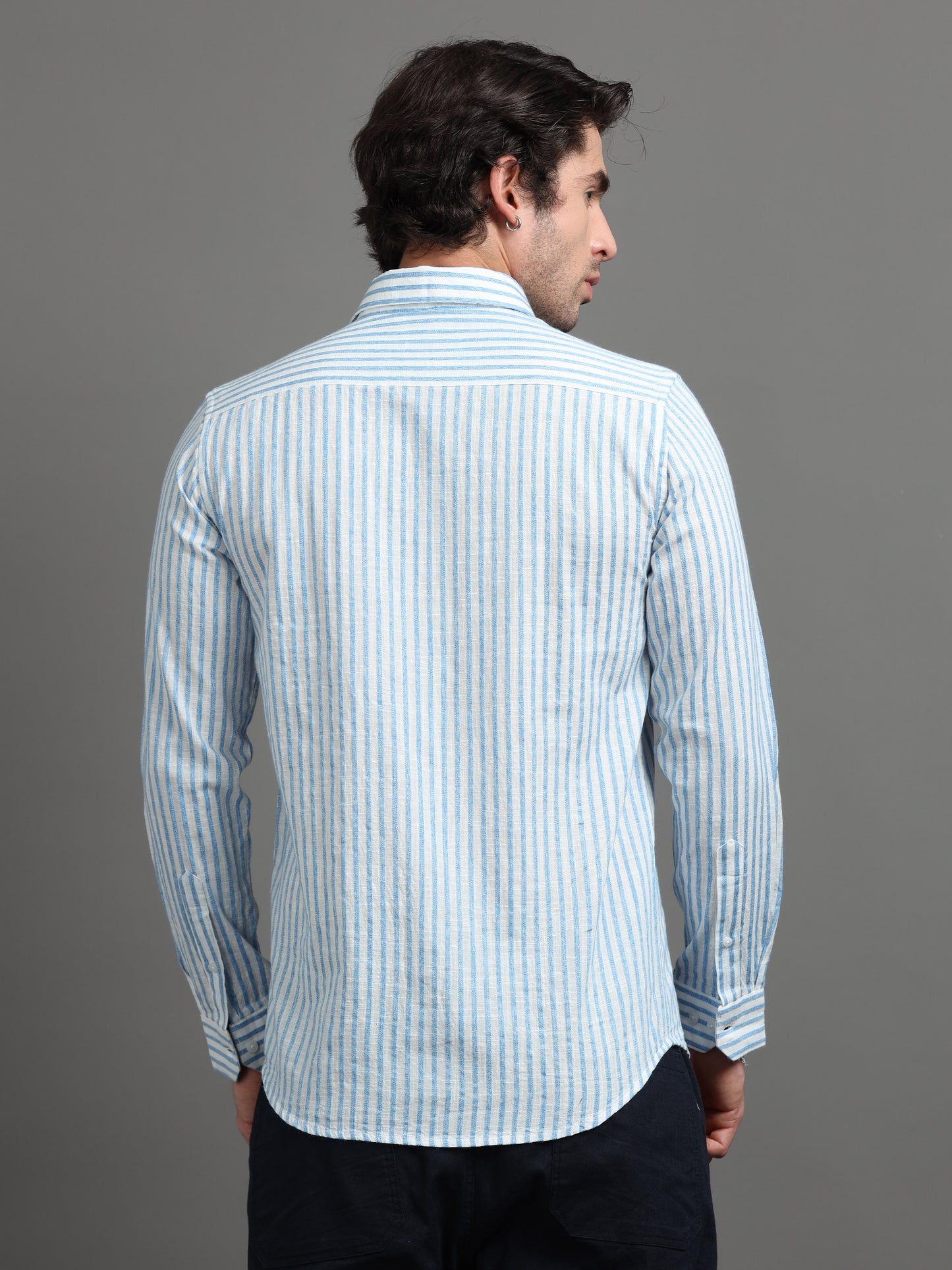 Blue Current Stripped Shirt