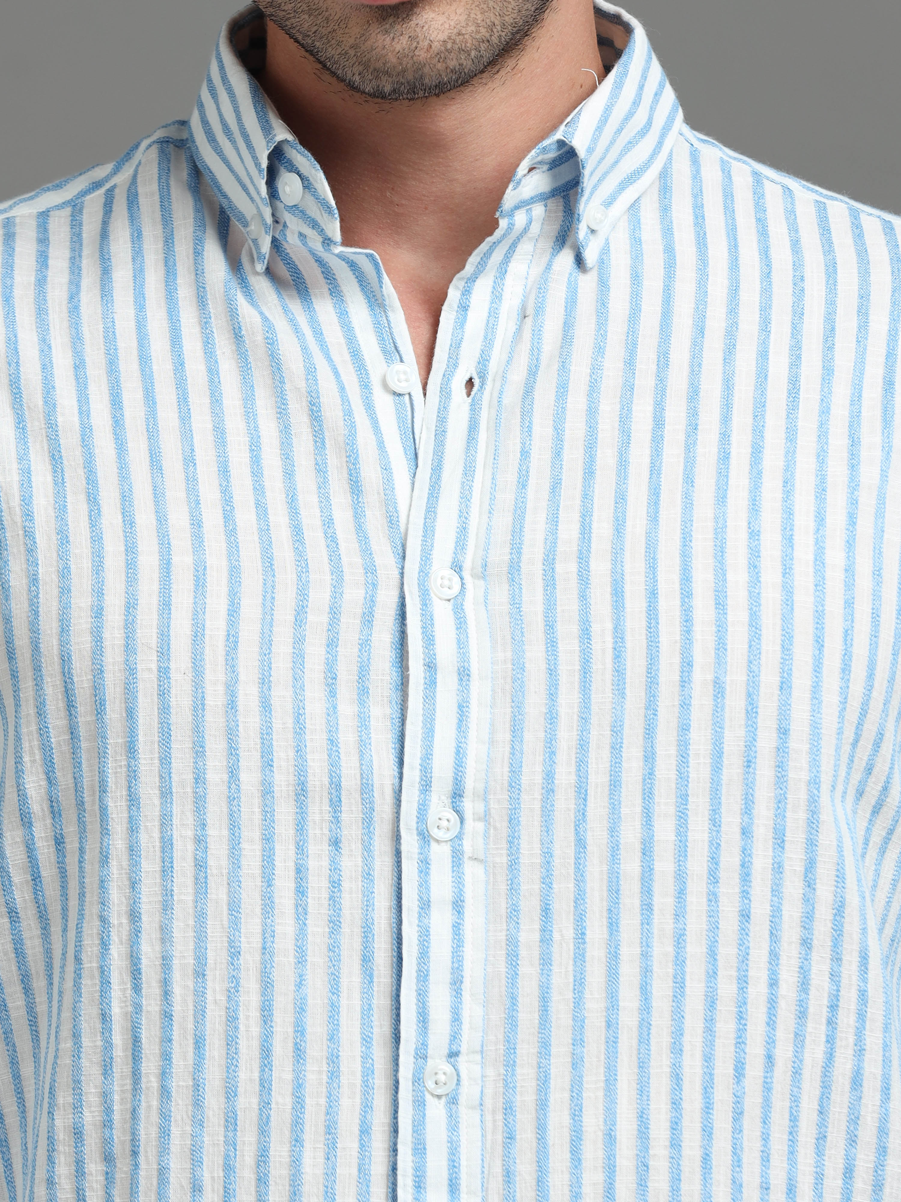 Blue Current Stripped Shirt
