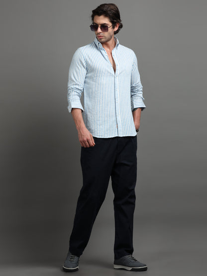 Blue Current Stripped Shirt