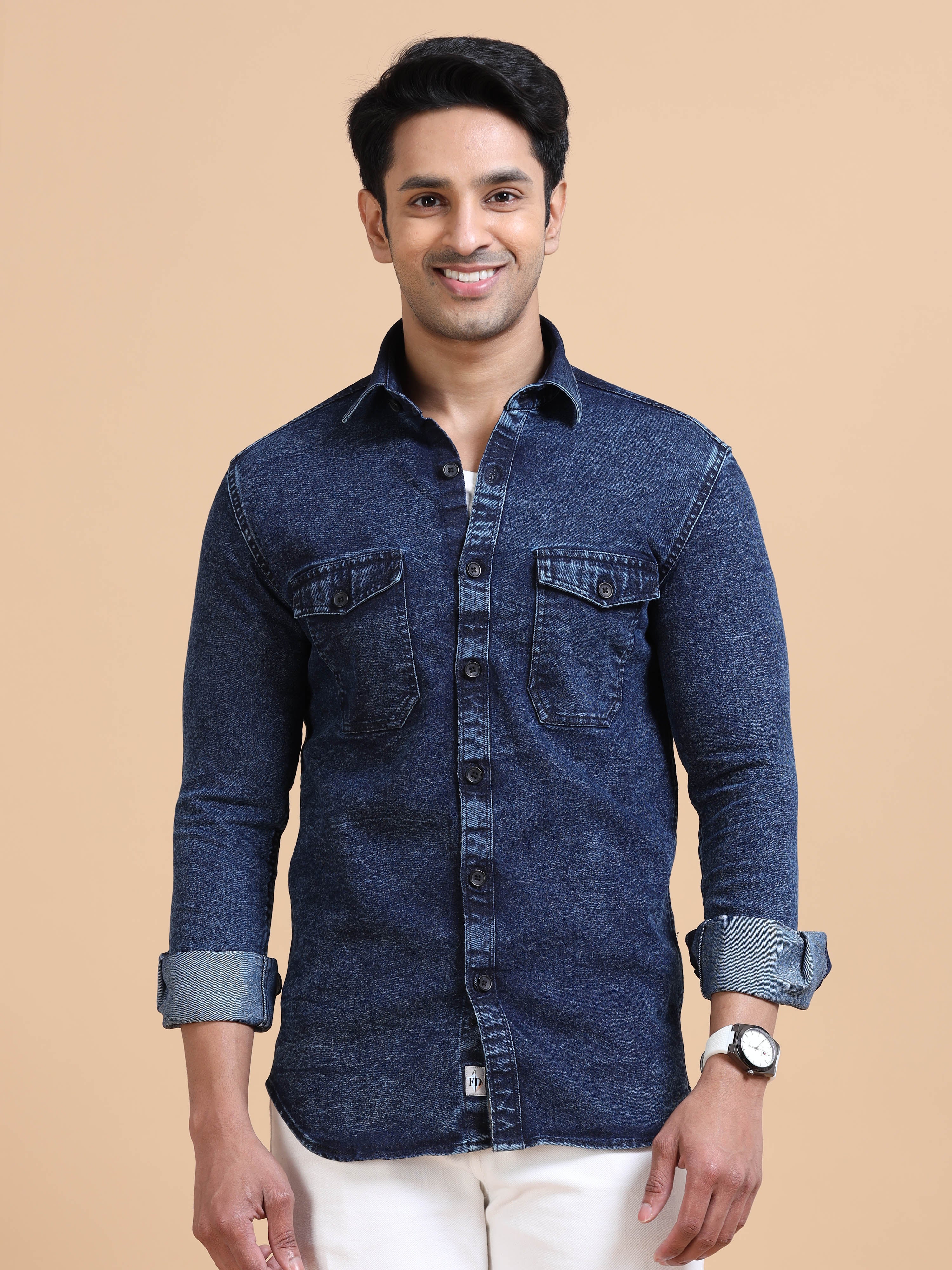 Dark Indigo Denim Shirt