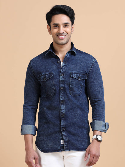 Dark Indigo Denim Shirt