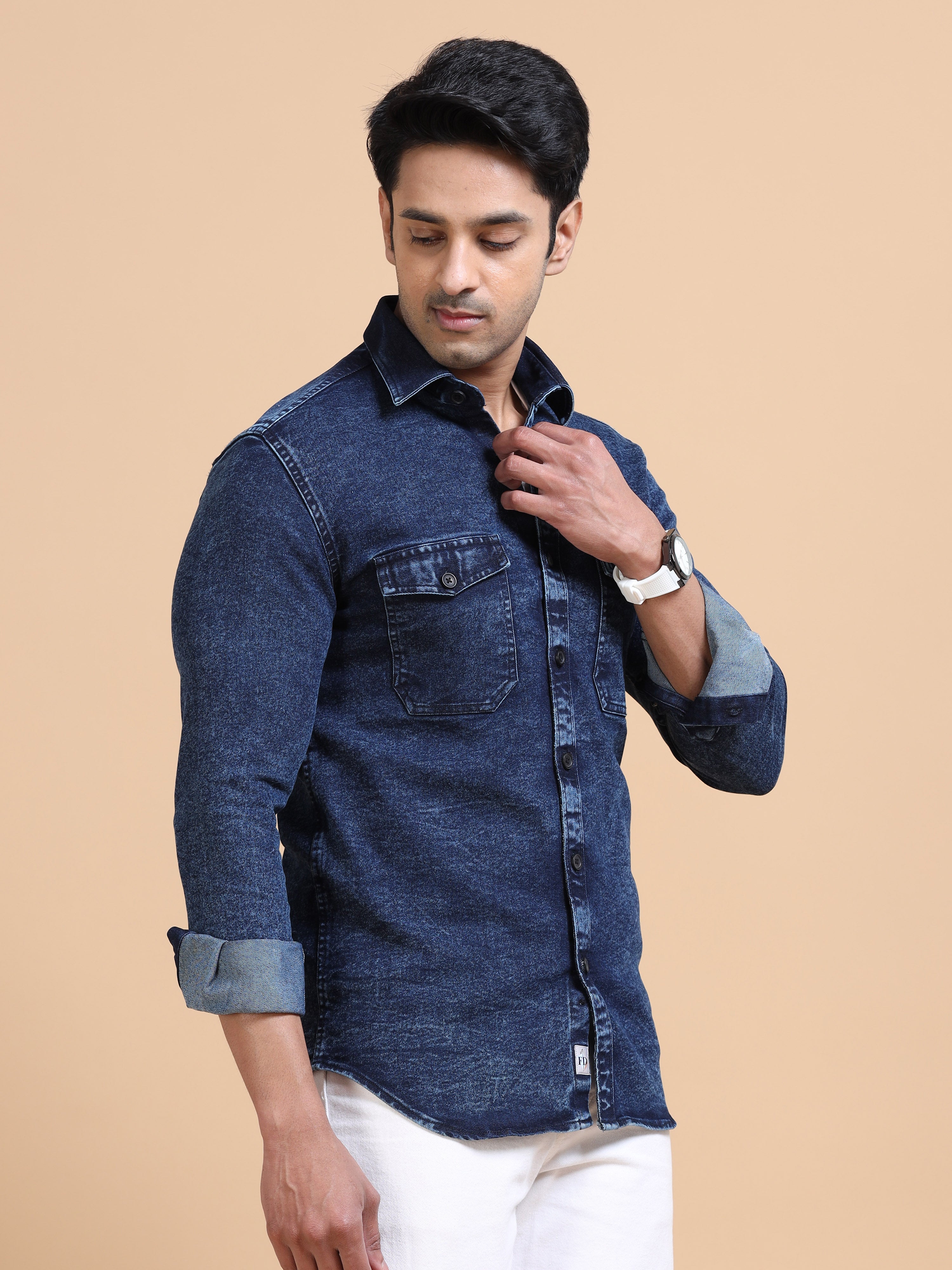 Dark Indigo Denim Shirt
