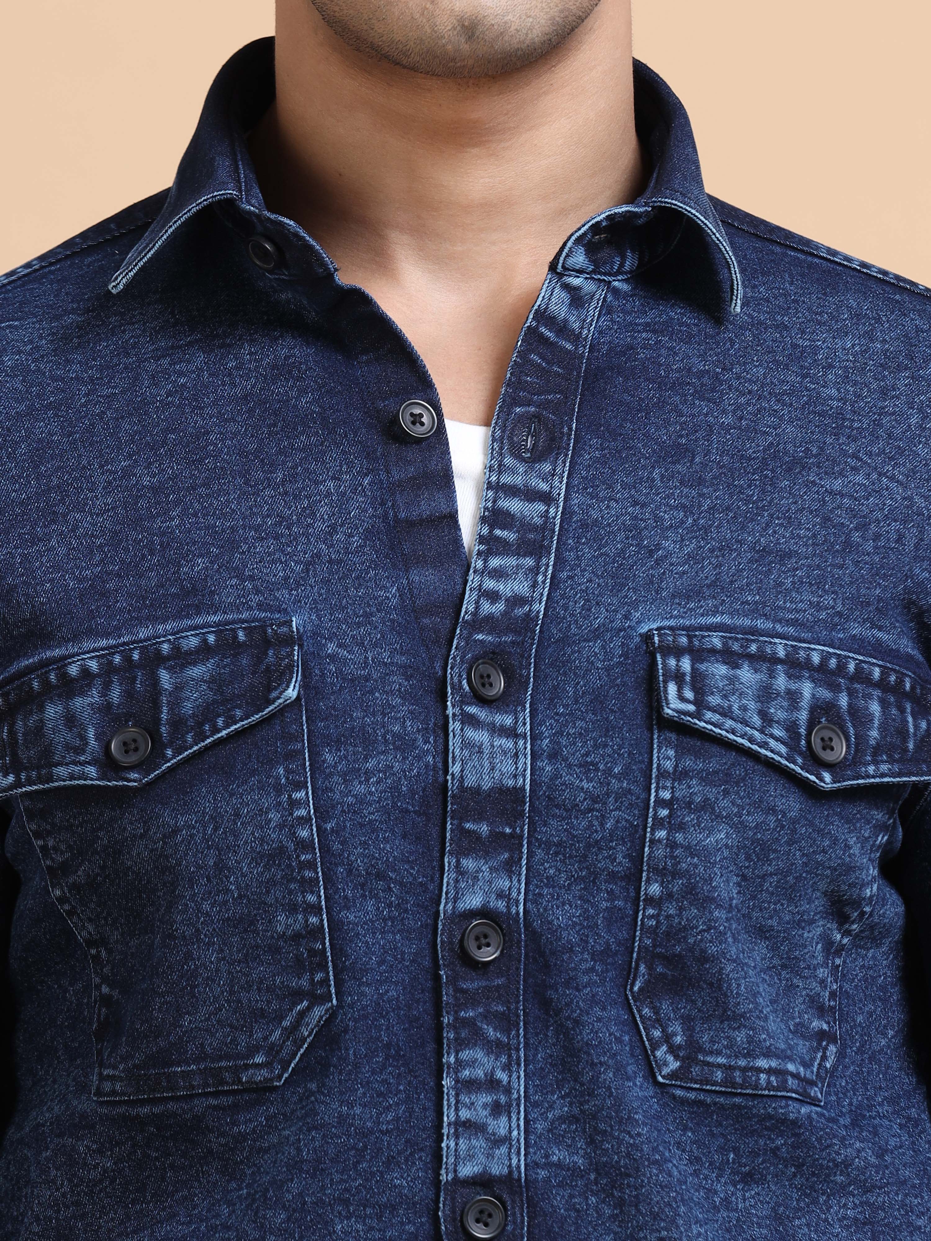 Dark Indigo Denim Shirt
