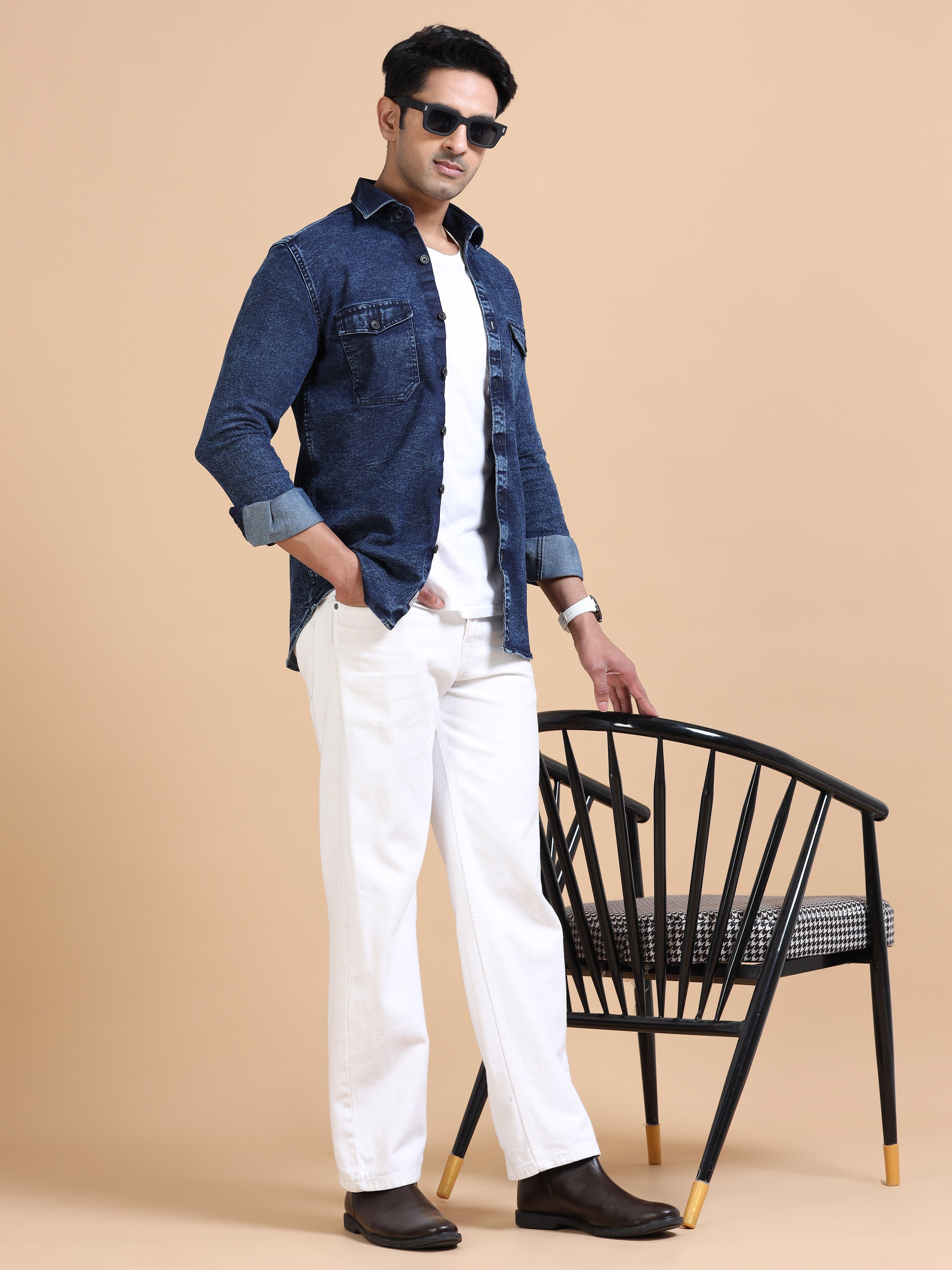 Dark Indigo Denim Shirt