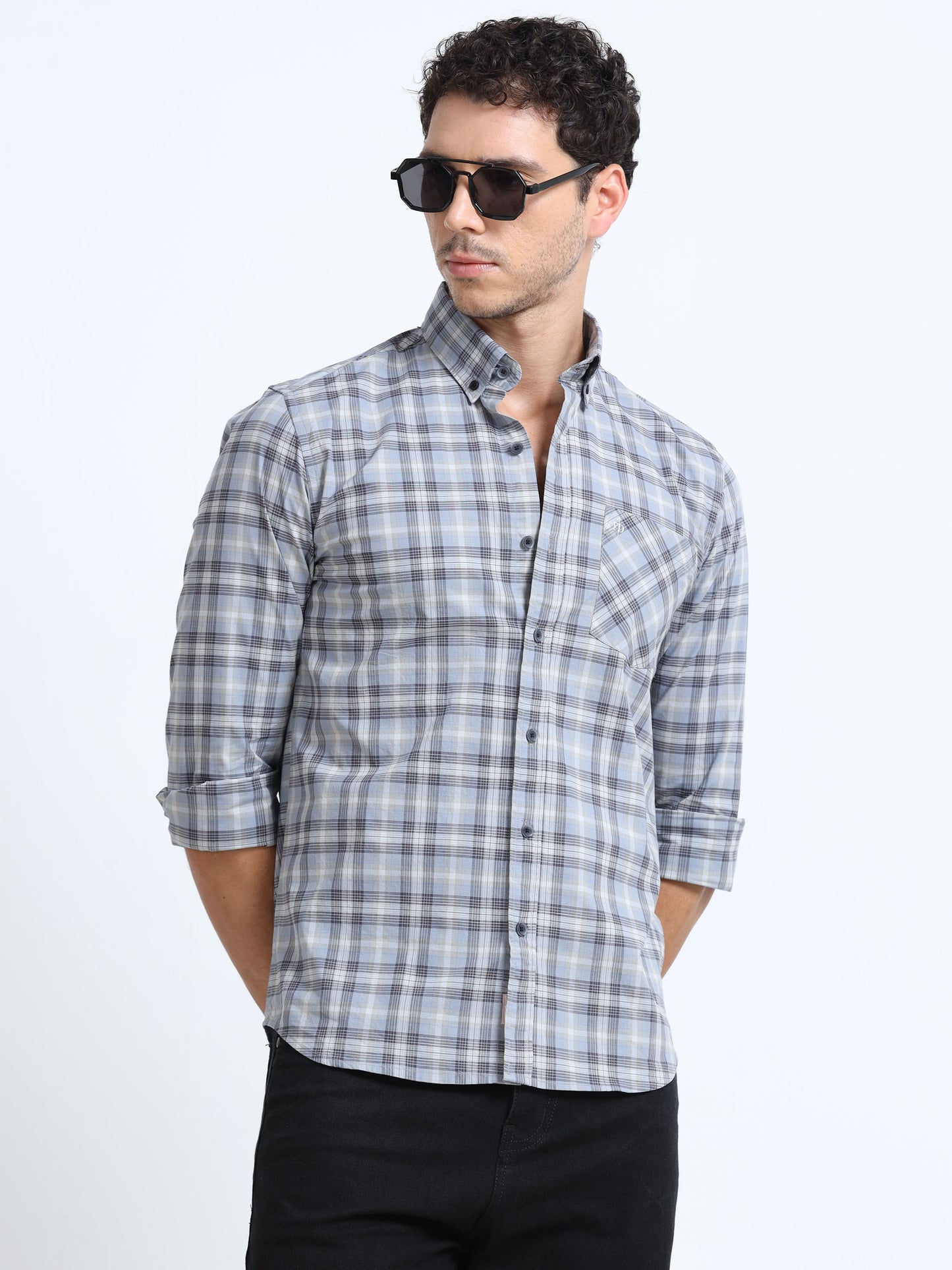 Artic Gray Plaid Shirt