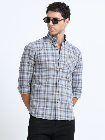 Artic Gray Plaid Shirt