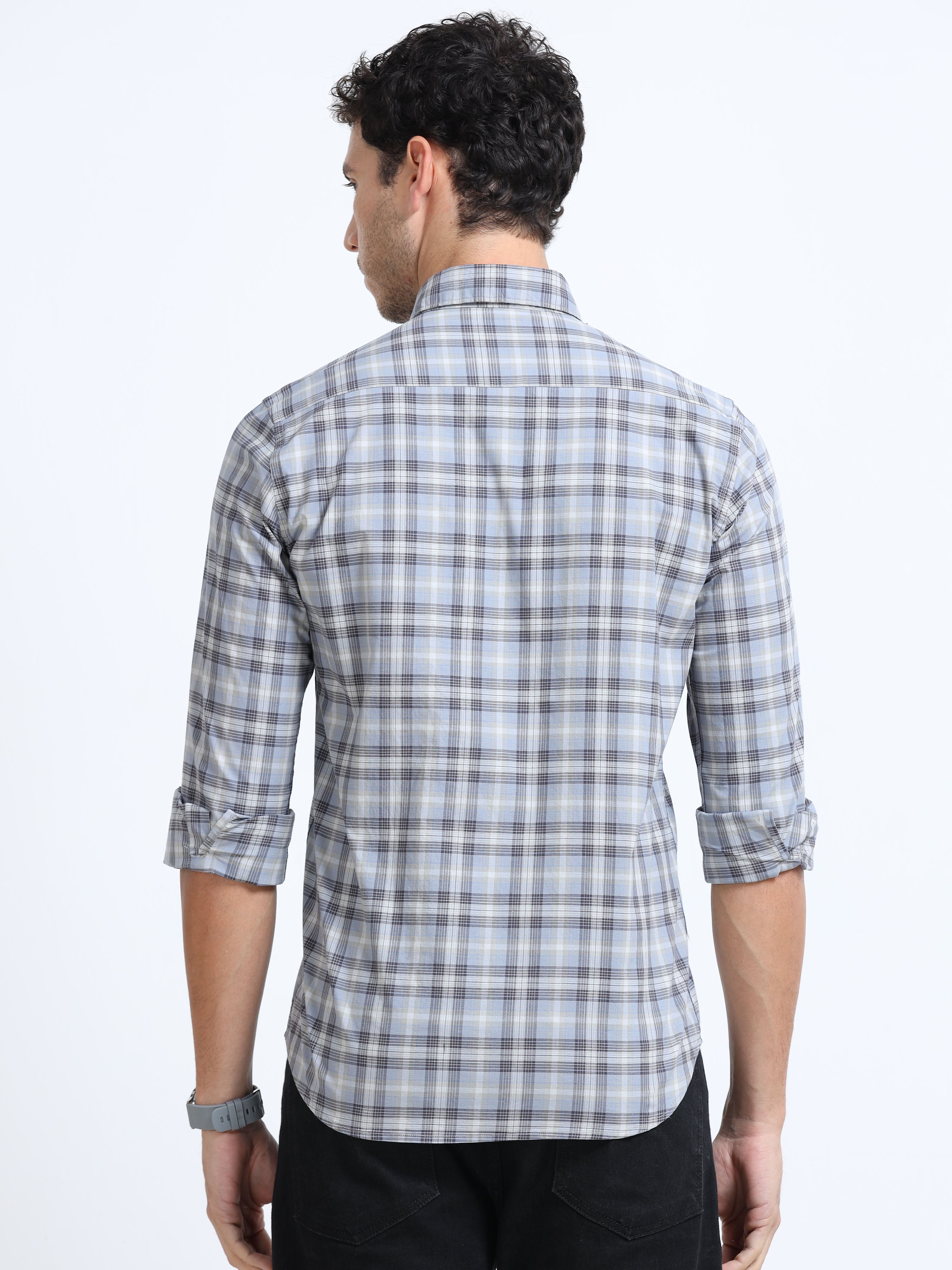 Artic Gray Plaid Shirt